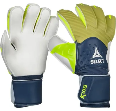 Immagine prodotto di Guanti da portiere per bambini "03 Kids" - Blu navy / Giallo neon | Taglia: 1