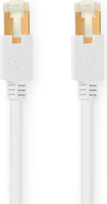 Produktbild von CAT6 Netzwerkkabel | RJ45 Stecker | RJ45 Stecker | S/FTP | 5,00 m | Rund | LSZH / PVC | Weiß | Box mit Fenster