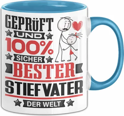 Produktbild von Stiefvater Geschenk Lustiger Spruch für Stiefvater Geschenkidee Bester Stiefvater Der Welt (Blau)