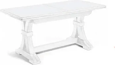 Immagine prodotto di Milani Home - tavolo da pranzo allungabile 160-340 x 85 cm, bianco, legno massello