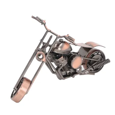 Immagine prodotto di Modello di moto d'epoca in ferro, giocattolo di moto d'epoca in ferro, ornamento di moto d'epoca in ferro, modello di moto d'epoca, decorazione domestica di moto d'epoca, modello di moto d'epoca