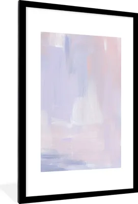 Produktbild von MuchoWow® Gerahmtes Poster Pastell - Farbe - Gestaltung 60x90 cm - Poster mit Schwarzem Bilderrahmen Wandposter Rahmen Foto Bilder - Dekoration - Wandposter Wohnzimmer - Hochwertig