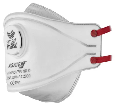 Produktbild von ASATEX Feinstaubmaske FFP3 NR D SMP3S weiß - 200 Stück