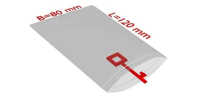 Image de Sachet à fermeture à pression Dimensions 80x120mm Épaisseur 90µ PE transparent