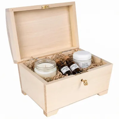 Productafbeelding van Creative Deco Grote Afsluitbare Doos Houten Sieraad, 20 x 14,5 x 11,7 cm