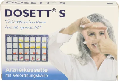 Produktbild von Dosett S Arzneikassette mit Verordnungskarte blau, 1 St. Dosette