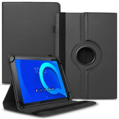 Produktbild von 13Schutzhülle für Vale V11E LTE-4128 Tasche Tablet Hülle Case Schutz Cover 360° DrehbarFarbe 360 Uni:Schwarz