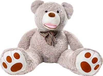 Produktbild von Gustaw Teddybär Groß XXL (Grau, 90cm) Amigo - Plüschbär, Kuschelbär XXL Plüschtier, Plüschtier Kuscheltier Giant Teddy
