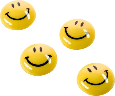 Produktbild von Magnet Smilies 16672 30mm gelb 6 Stück Packung mit 20 Stück