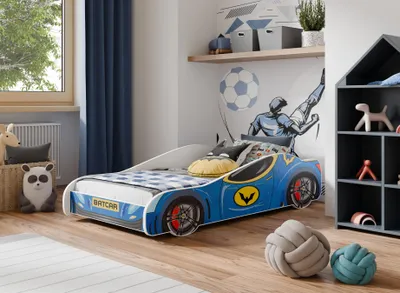 Obrázek produktu pro Dětská postel BATCAR 140x70 - s matrací