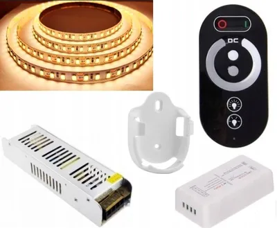Image de Omako Kit Bande LED 2835 Blanc Chaud 19m Pilot RF