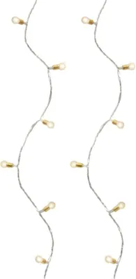 Productafbeelding van LED stringlight l1190c transparant/warm wit Lumineo