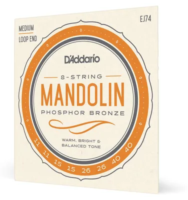 Produktbild von D'Addario Mandolinensaiten EJ75, mittelschwer/schwer, Phosphor-Bronze