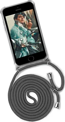 Produktbild von TWIST-Case + TWIST-Cord für iPhone 5S / 5 / iPhone SE, Farbe:Cool Elephant (Silber)