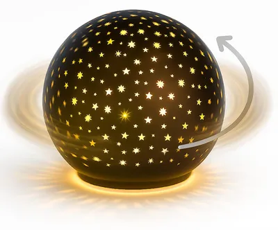 Produktbild von LED Deko-Kugel Schwarz 15cm mit Timer 6h/18h - Glaskugel für Weihnachten Deko
