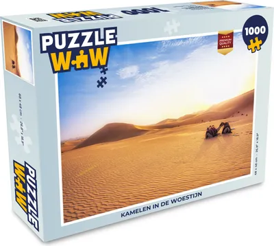 Obrázek produktu pro MuchoWow MuchoWow® Puzzle 1000 ks Velbloud - poušť - písek