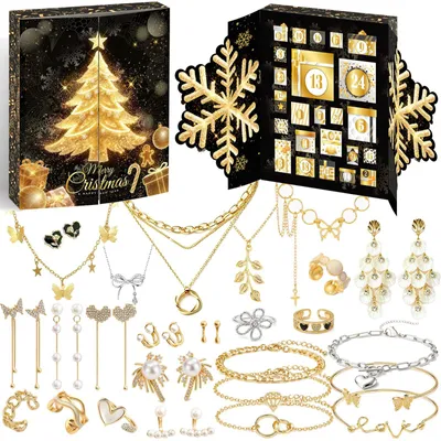Imagen del producto de Calendario de Adviento 2026 joyas mujeres 24 días calendario navideño