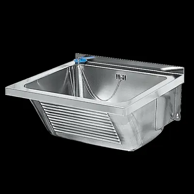 Produktbild von KWC Waschtrog SIRIUS, Edelstahl V2A, 470x270x430mm, Wandmontage, Ablauf mittig, Überlauf, 1 Stk.