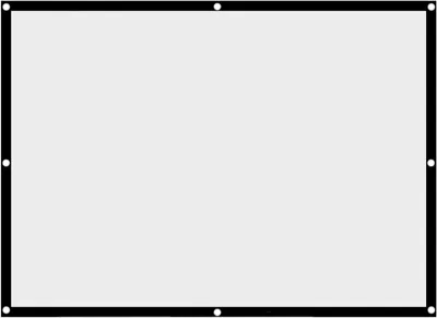 Image de Écran de projection pliable de 100 pouces, anti-froissement, format 4:3, écran blanc, idéal pour les projections en extérieur
