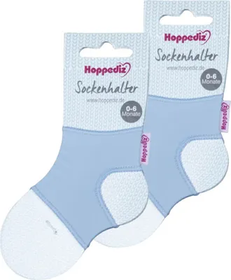 Produktbild von HOPPEDIZ Babysocken Sockenhalter 2-er Set blau