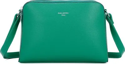 Image de Sac à bandoulière Gallantry en matériaux de qualité - Sac à bandoulière vert avec bandoulière réglable et compartiments intérieurs