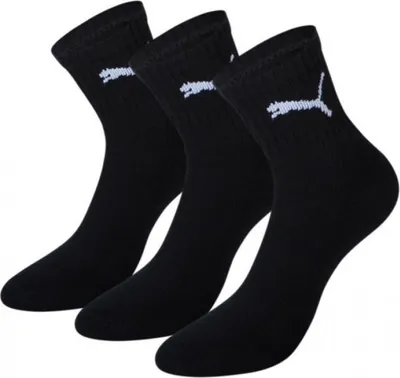 Obrázok produktu pre Ponožky PUMA Short Crew 3-pack Black Čierna 35-38