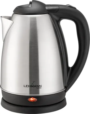 Produktbild von Lehmann Edelstahl Wasserkocher 1,8 L, 2200 W elektrischer Wasserkocher, für Babynahrung, Tee, Kaffee, Abschaltautomatik und Überhitzungsschutz