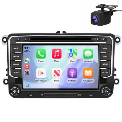 Obrázok produktu pre Autorádio pre VW Golf 5 6 Passat B6 B7 Android 7" 64GB Carplay Android Auto GPS Navigácia
