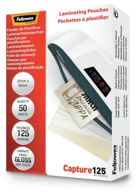 Produktbild von Fellowes 5396602, Transparent, Glänzend, 0,125 mm, 86 mm, 1 mm, 54 mm