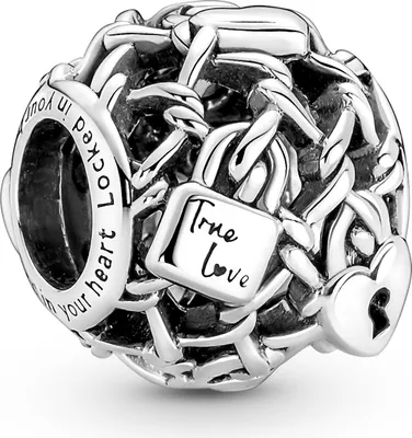 Produktbild von PANDORA Charm Moments "ažurový přívěsek s řetízkem