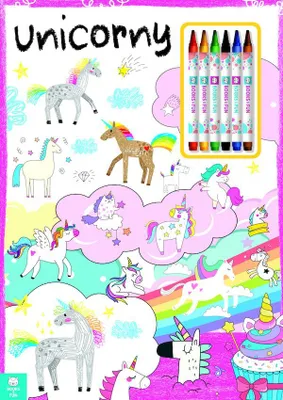 Image de Kolorowanka z naklejkami Unicorny praca zbiorowa