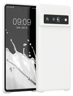 Produktbild von kwmobile Handyhülle für Google Pixel 6 Pro Hülle - Case Silikon - Kabelloses Laden - Schutzhülle Cover in Weiß matt