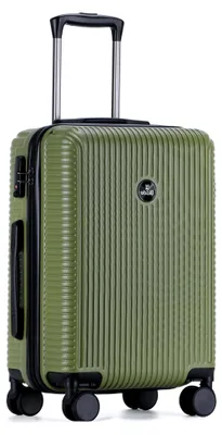 Produktbild von Hartschalen Koffer Mittelgroß - Trolley Leichter Reisekoffer Handgepäck aus ABS mit TSA Schloss - 4 Spinnräder Koffer - Rollkoffer (Grün-L)
