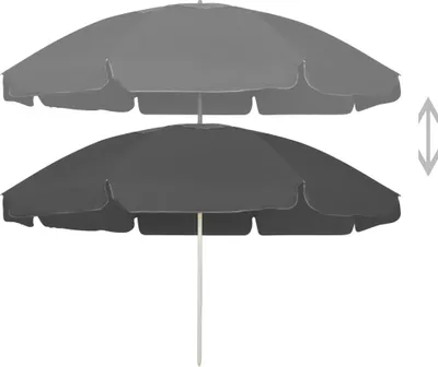 Produktbild von vidaXL Strandschirm Anthrazit 240 cm