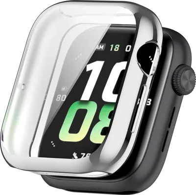 Image de Étui de protection en TPU à couverture intégrale pour Honor Watch 5, finition électroplaquée, couleur argent