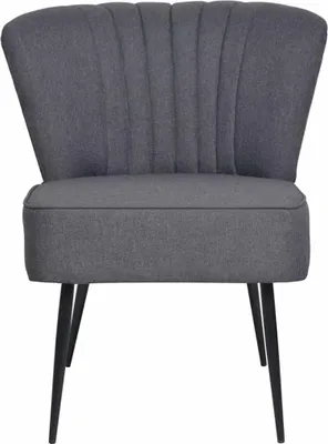 Produktbild von vidaXL Cocktailsessel Dunkelgrau Stoff