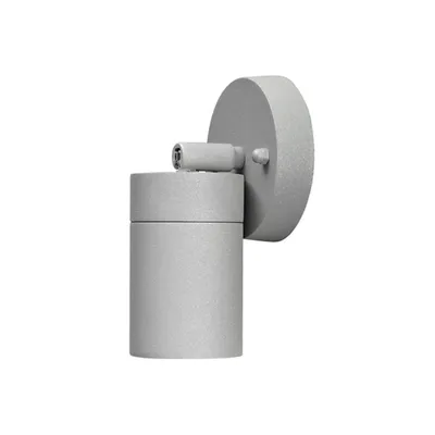 Image de Konstsmide Modena Spot mural orientable Gris Applique en aluminium laqué gris avec verre transparent