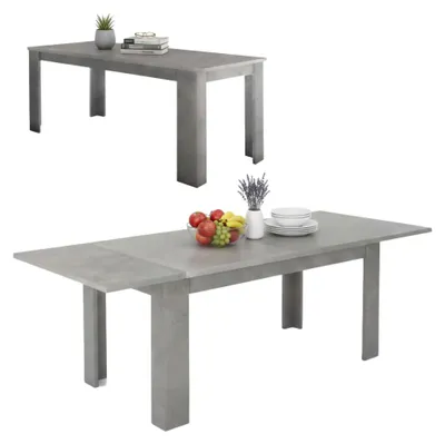 Immagine prodotto di Dmora Tavolo Allungabile Agenore 90x210x75h cm Grigio, Allungabile 12 Posti Italy