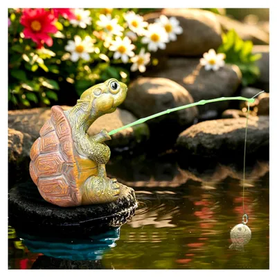 Produktbild von Gartenfiguren Frosch für Miniteich Deko