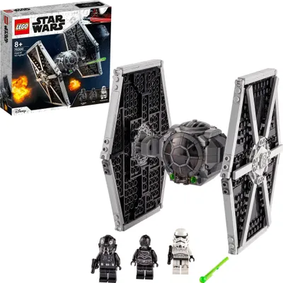 Produktbild von LEGO 75300 Star Wars Imperial TIE Fighter Spielzeug mit Sturmtruppler und Piloten als Minifiguren aus der Skywalker Saga
