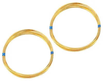 Imagen del producto de Omgoods - Alambre cuadrado de latón de 0,6 mm para la creación de joyas