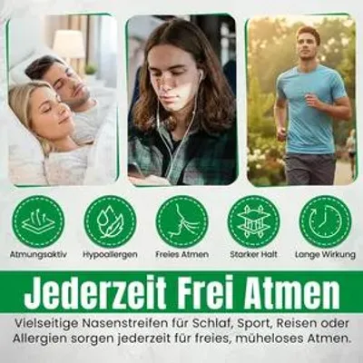 Produktbild von Perfekt-Schlafen24 - 120x Extra Starke Nasal Strips– 66x19mm – Nasal Strips für freieres Atmen, besseren Schlaf & Sport - Snoring Nose Strips