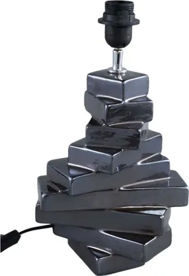 Obrázek produktu pro Stolní lampa PTMD Rellis - 22x18x28 cm - Keramika - Černá