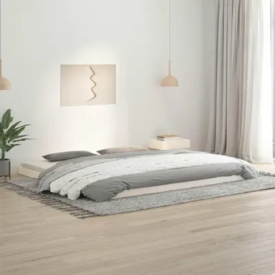 Immagine prodotto di vidaXL Letto in legno massiccio bianco 200x200 cm pino