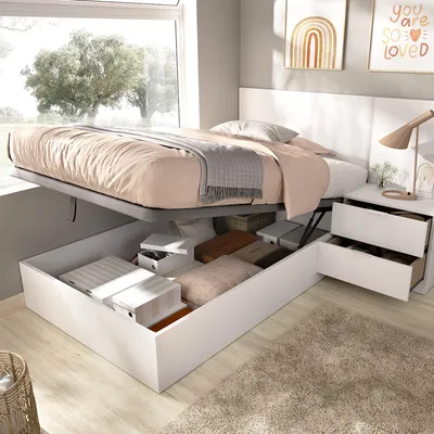 Immagine prodotto di Lufkin - Letto Singolo, Bianco, Contenitore