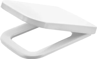 Zdjęcie produktu dla Deska sedesowa wolnoopadająca, duroplast, chromowane zawiasy, antybakteryjna
