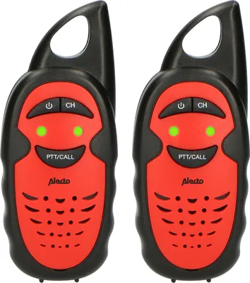 Immagine prodotto di Alecto FR-05RD - Set con due walkie talkie per bambini, portata 3 km, nero/rosso