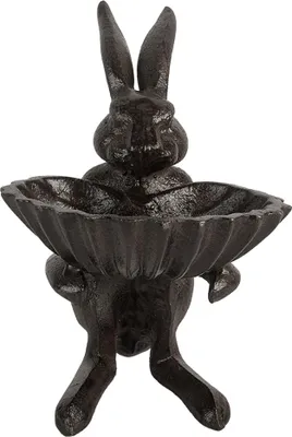 Obrázek produktu pro Clayre & Eef Krmítko pro ptáky 16x13x17 cm Hnědý kov