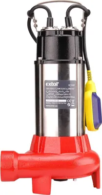 Produktbild von EXTOL PREMIUM Schlamm-Tauchpumpe mit Schneidemesser, 1100W, 16200l/h=270l/min