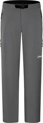 Graue Berghaus Trail-Explorer Pant mit Reißverschlusstaschen und integriertem Gürtel